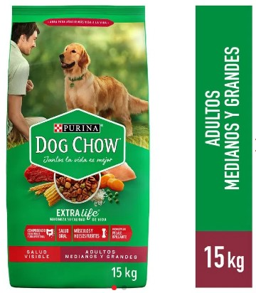 Dog Chow Adulto Mediano y Grande 15Kg