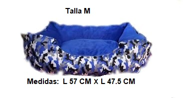 Cama Cuadrada con diseño Talla M