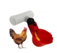 Bebedero automatico copa con T para pollo