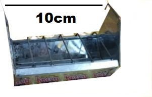 COMEDERO PARA PERICO COLGANTE CON REJILLA 10cm