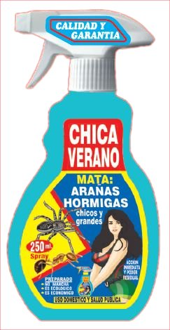 CHICA VERANO MATA ARAÑAS Y HORMIGAS 250ML