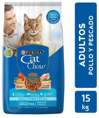 Cat Chow Adulto Pescado y Pollo - 15 Kg