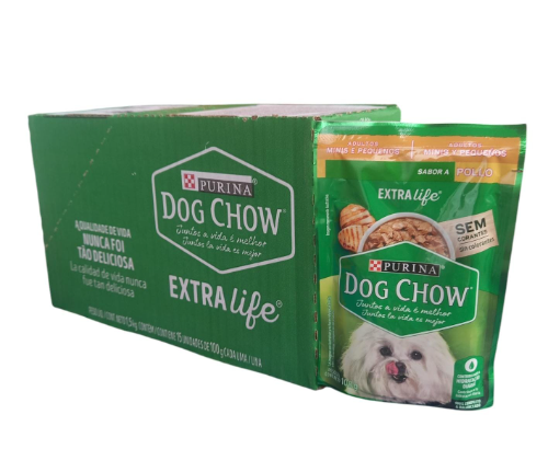 Dog chow pouch Pollo adulto Minis y Pequeños 100grx15und