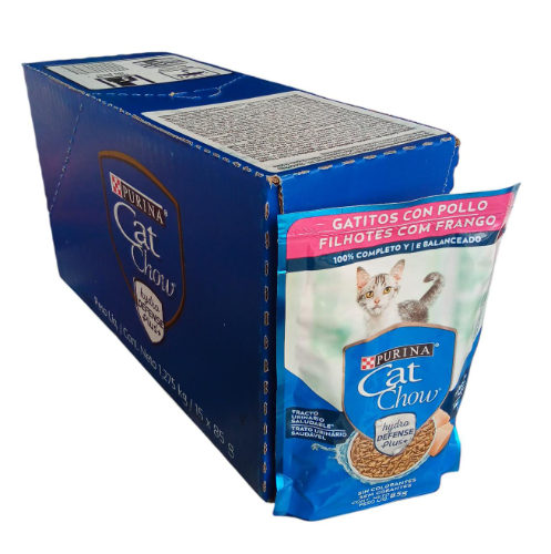 CAT CHOW Gatitos Pollo Pouch 85gx15und