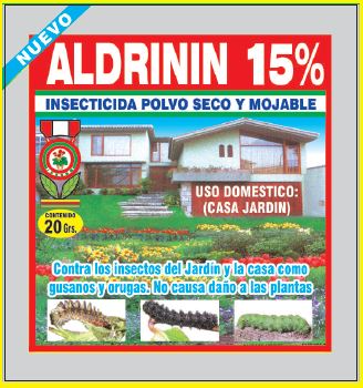 ALDRININ 15%  INSECTICIDA SECO Y MOJABLE 20GR