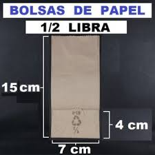 Bolsa de papel 1/2 Libra