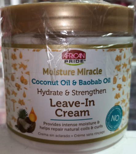 CREMA CAPILAR IDRATANTE PARA RIZOS MOISTURE MIRACLE AFRICAN PRIDE