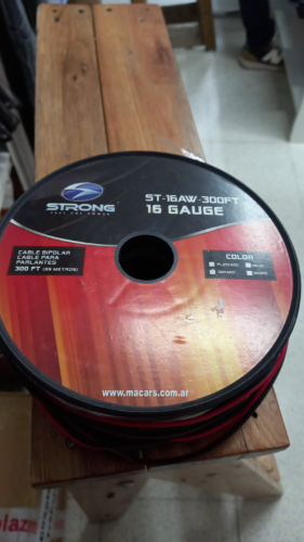 Cable audio 16 Gauge Bicolor 2 x 0,50 mm x metro