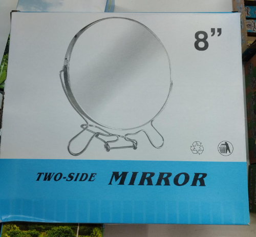 Espejo doble de mesa con aumento 8"