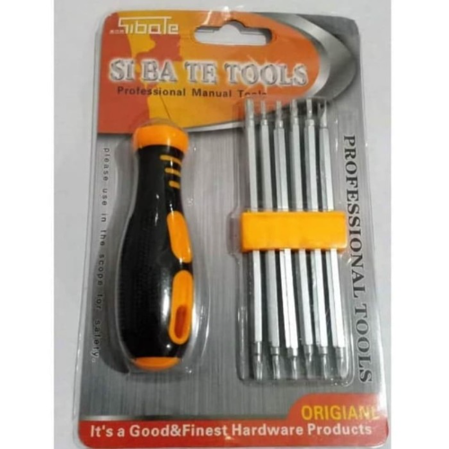 Destornillador reversible varias puntas