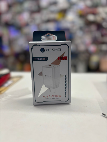 Fuente doble Kosmo  USB y Tipo C 100w