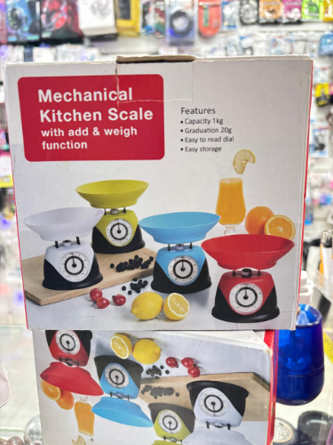 Balanza de cocina mecanica 1 kilo con plato
