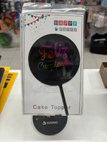 Adorno torta feliz cumpleaños