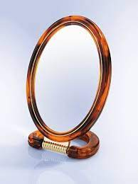 Espejo ovalado de carey 8"