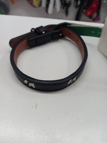 Collar de cuero chico para mascotas
