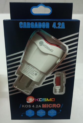 Cargador Micro USB 4.2A Kosmo