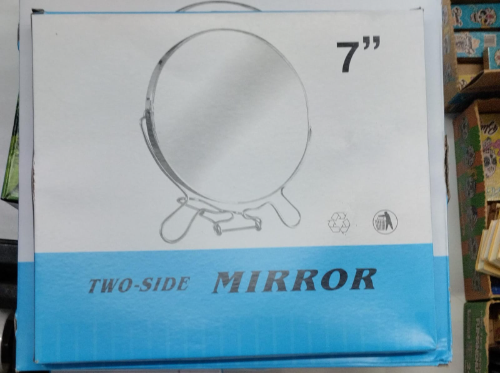 Espejo doble de mesa con aumento 7"