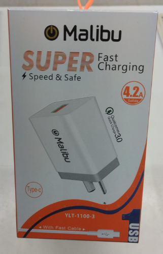 Cargador Tipo C Malibu 4.2A con cable