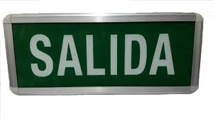 Cartel luminico de salida