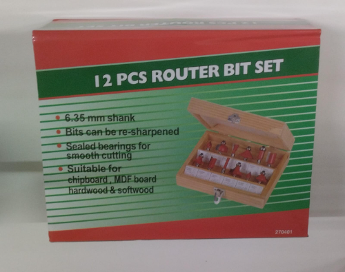 Caja de fresas para Router x 12