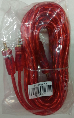 Cable 2 RCA - 2 RCA Libre de Oxigeno 5,1 mts  st500