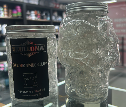 CUPS CALAVERA TRANSPARENTES-diseños goma