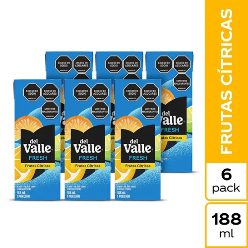Del Valle Fresh Frutas Citricas Carton188ml