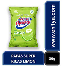 Super Ricas Papas Fritas Limón Bolsa