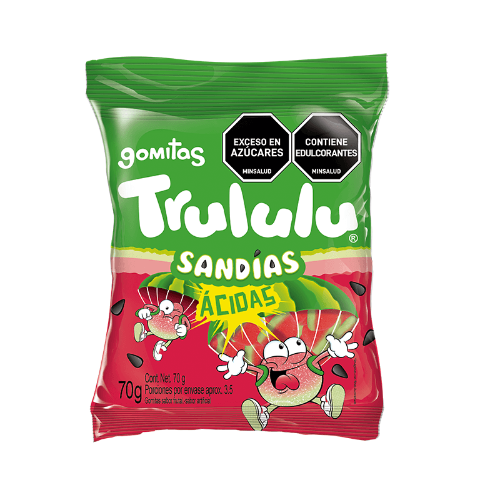 Gomitas Sandias Acidas Trululu Bolsa(s) de 70 g