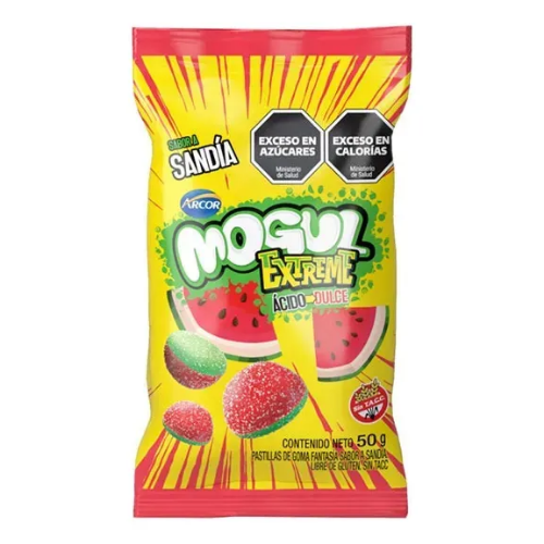 GOMITA MOGUL SANDIA EXTREME 50G - GOMITAS BOLSA