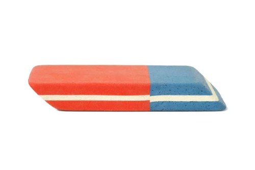 GOMA DE BORRAR AZUL/ROJA (1u)