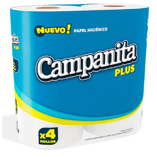 PAPEL HIGI CAMPANITA PLUSS 4X30MTS
