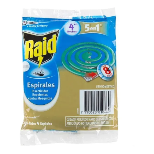 ESPIRAL RAID SOBRE X4 unid - INSECTICIDAS