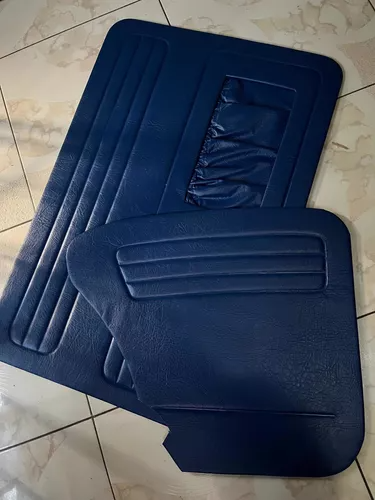 tapas de vocho azul marino con bolsa
