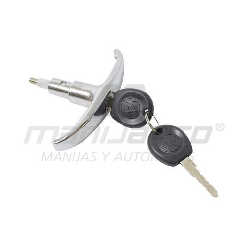 MANIJA EXTERIOR VW COMBI 60-86 CON HOYO PARA LLAVE 5TA PUERTA CROMO ZINC