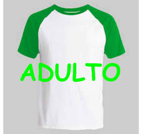 REMERA MANGAS VERDE ADULTO