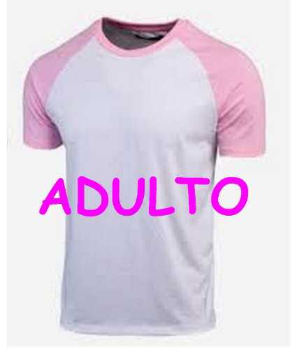 REMERA MANGAS ROSA ADULTO