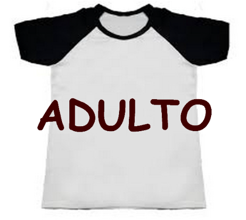 REMERA MANGAS NEGRA ADULTO