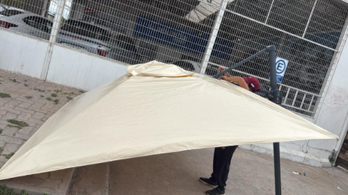 Fabricación de repuesto de quitasol en material GlP color beige