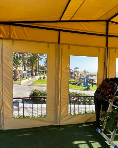 Fabricación de Carpas para cierre de terraza