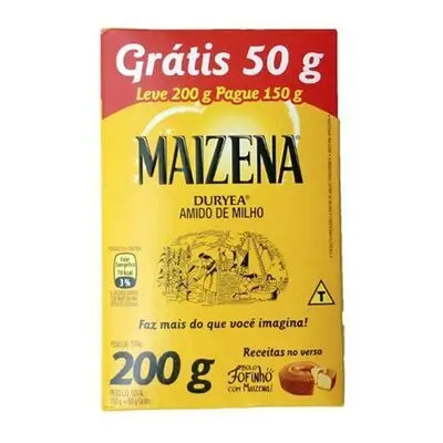 AMIDO DE MILHO MAIZENA DURYEA CAIXA 200G OFERTA ESPECIAL