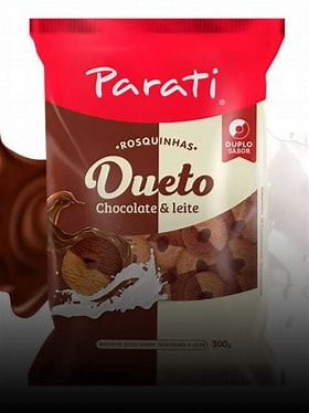 ROSQUINHA PARATI 300G DUETO CHOC/LEITE
