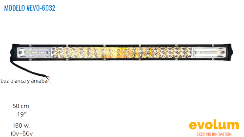 349BARRA LED EVO-6032 50CM 180W 10v-50V EVOLUM