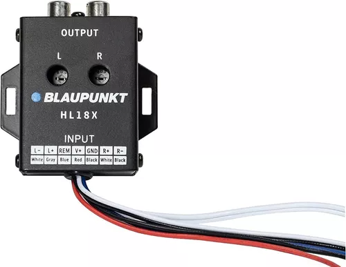 469HI-LOW BLAUPUNKT Hl18X CONVERTIDOR DE ALTA-BAJA CON REMOTO 12V 2 CANALES
