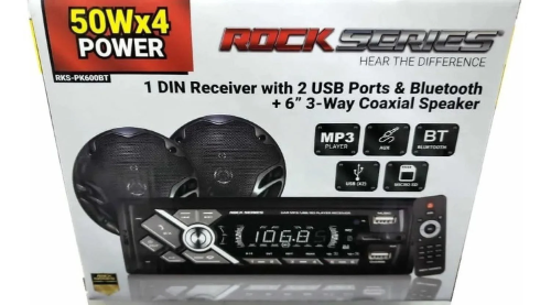 62ESTEREO ROCK SERIES RKS-PK600BT 50W x 4 -6.5" 1 DIN