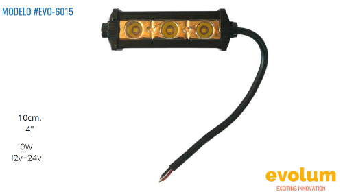 732FARO RECTANGULAR EVO-6015 4" 9W 12V-24V