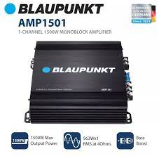 507AMPLIFICADOR BLAUPUNKT AMP1501 1500W CLASE AB 1 CANAL