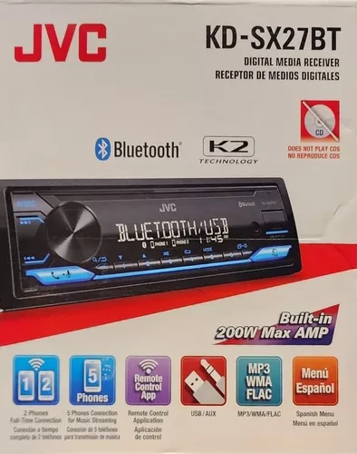 206ESTEREO JVC KD-SX27BT 1 DIN 50W