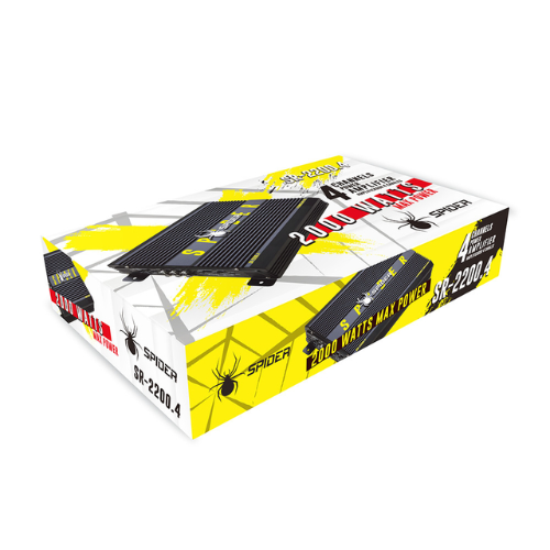 777AMPLIFICADOR 4 CANALES SR-2200.4 2,000W CLASE AB SPIDER