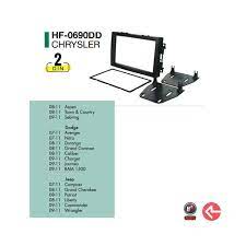393FRENTE HF-0690DD 2 DIN Chrysler, Dodge y Jeep 07-11 RAM 15500